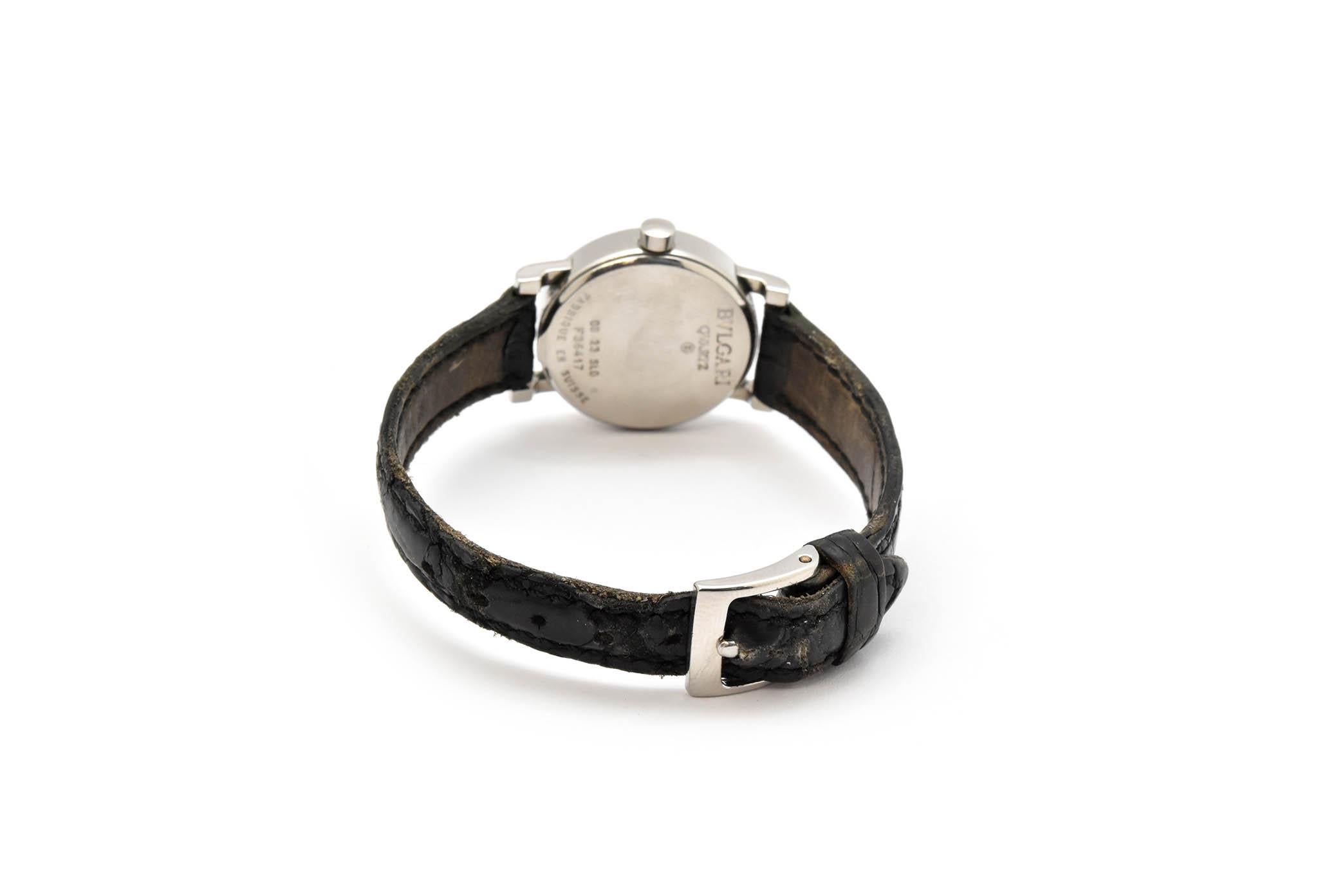Bulgari Montre-bracelet à quartz en acier inoxydable pour femmes Réf. BB23SLD en vente 1