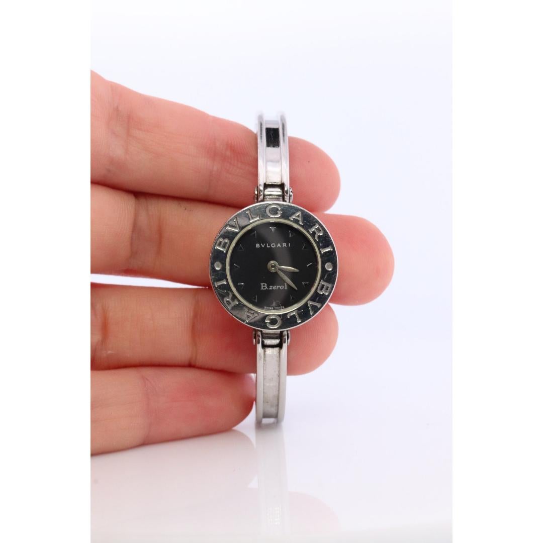 Bulgari Ladies Watch. Vintage Bulgari BVLGARI B Zero 1 BZ 22 S Bangle Wristwatch For Sale 3