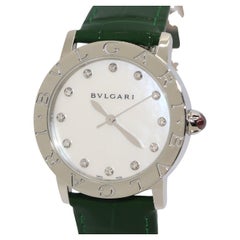Bulgari Ladies Wrist Watch Automatic with Diamonds and MOP Dial, Ref. BBL33S