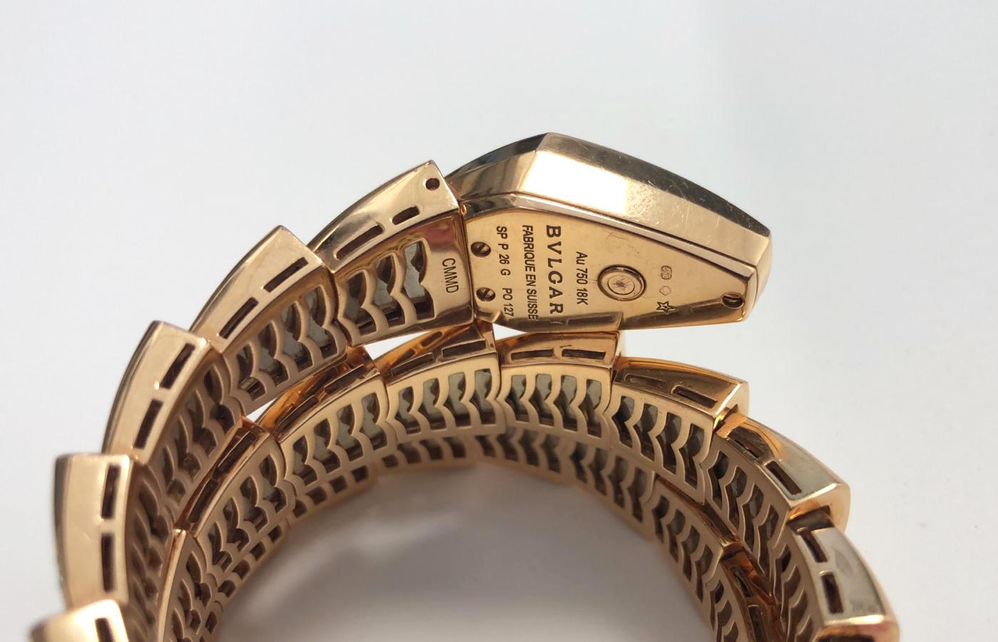 bvlgari serpenti watch rose gold