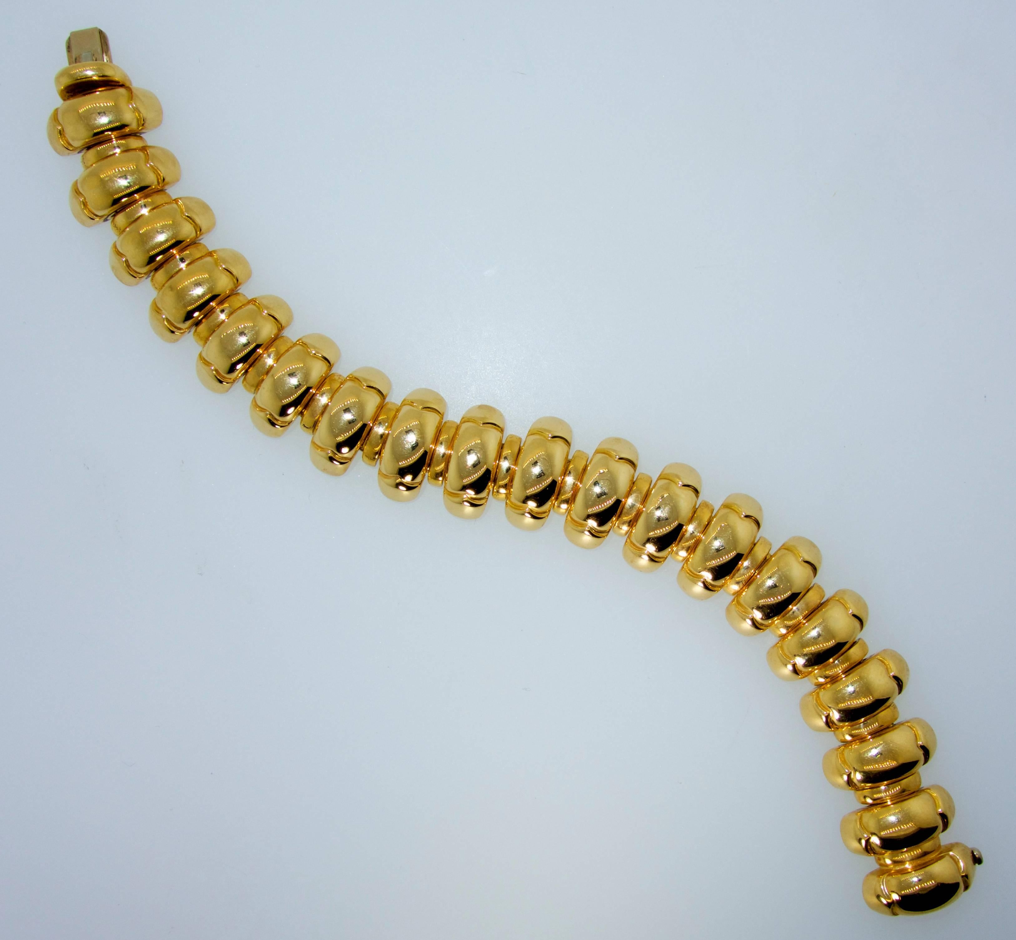 Contemporary Bulgari Large Link Bracelet