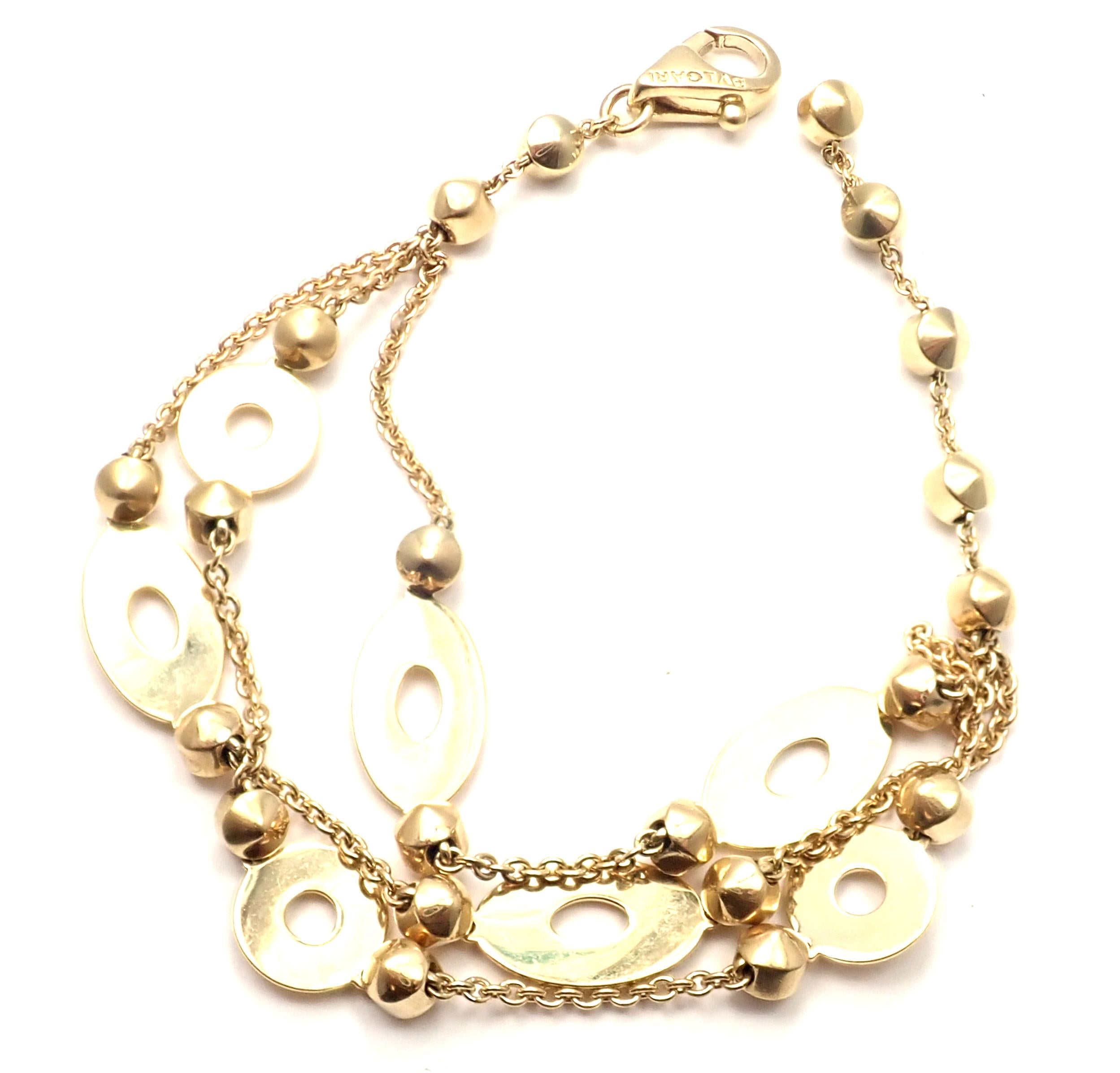 Bulgari Link Chain Yellow Gold Bracelet 4