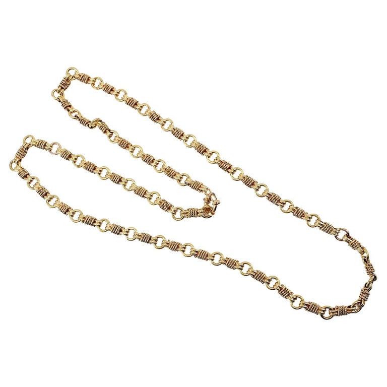 Bulgari Kette Gold Bulgari Lange Halskette Aus Gold Mit Kette Im