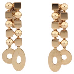 Bulgari Lucea 18k Gold Drop Earrings