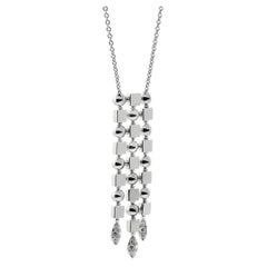 Bulgari Lucea Collar Colgante Gota de Diamantes Oro Blanco 18k