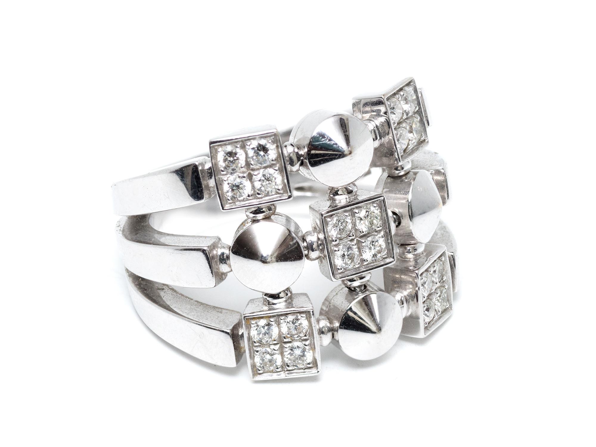 Brilliant Cut Bulgari Lucea Diamond Ring