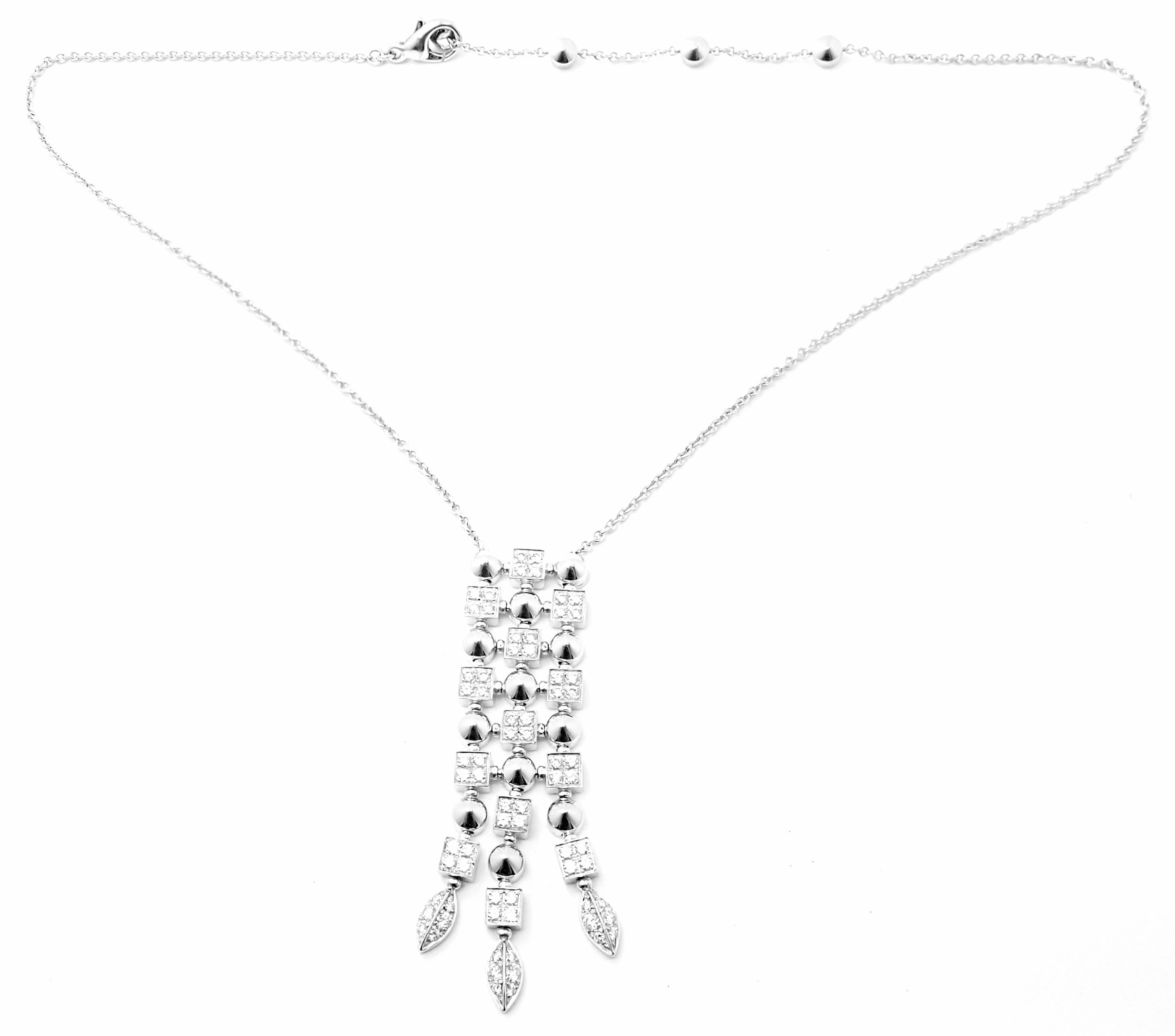 Bulgari Lucea Halskette mit Diamant-Weißgold-Anhänger im Angebot 4