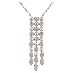 BULGARI Lucea Diamond White Gold Pendant Necklace