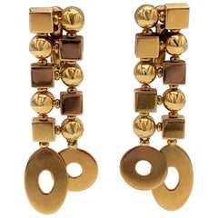 Bulgari 'Lucea' Yellow Gold Earrings