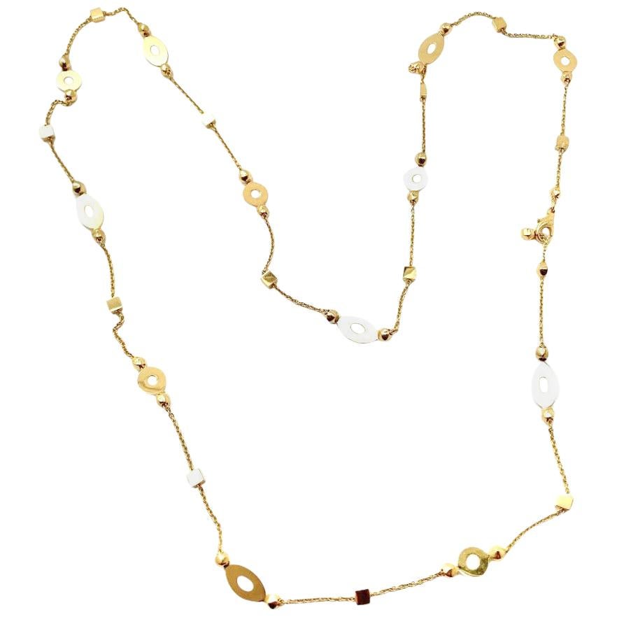 Bulgari Lucea Yellow Gold Long Chain Necklace