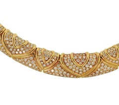 Bulgari Magnificent 28 Carat Diamond Yellow Gold Necklace