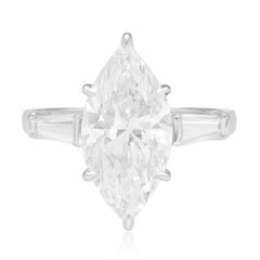 BULGARI Marquise-Cut Diamond Solitaire Ring