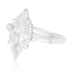 BULGARI Marquise-Cut Diamond Solitaire Ring