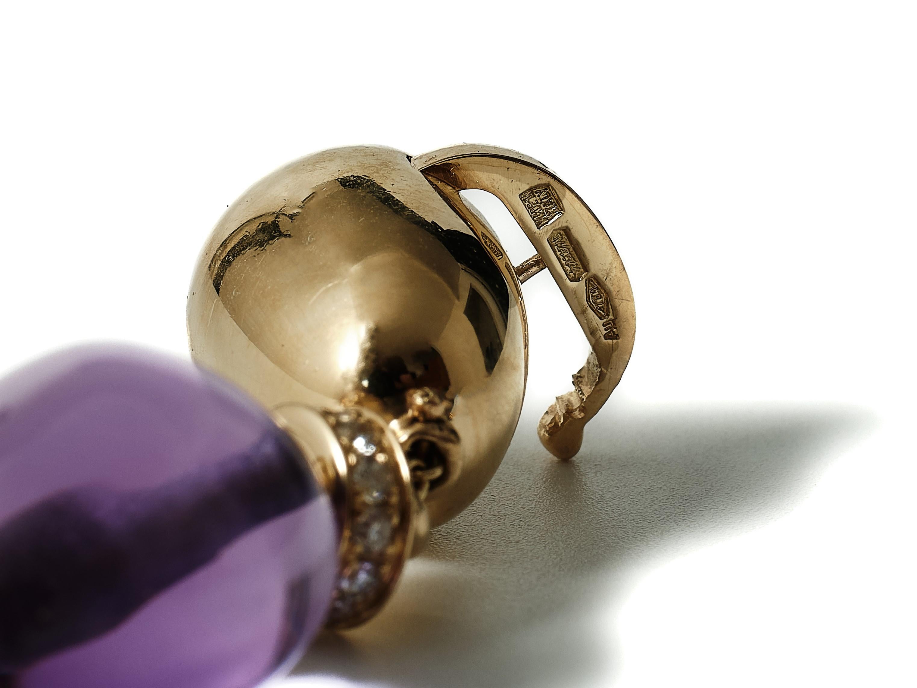 Bulgari ‘Mediterranean Eden Sassi’ amethyst, diamond and gold bracelet For Sale 3