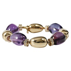 Bulgari ‘Mediterranean Eden Sassi’ amethyst, diamond and gold bracelet