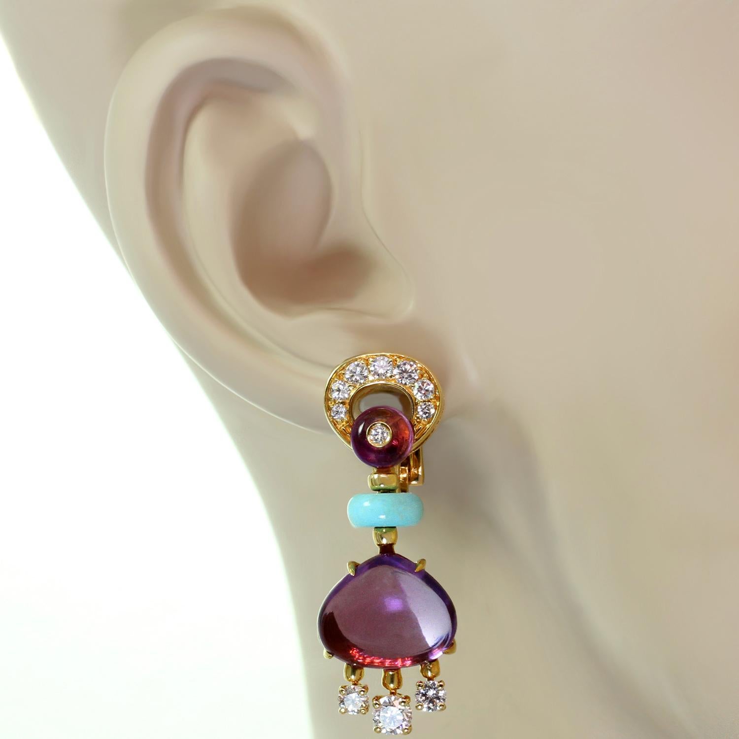 bvlgari turquoise earrings