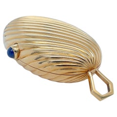 Bulgari Melone - Ciondolo in oro giallo 18 carati e zaffiro - Box