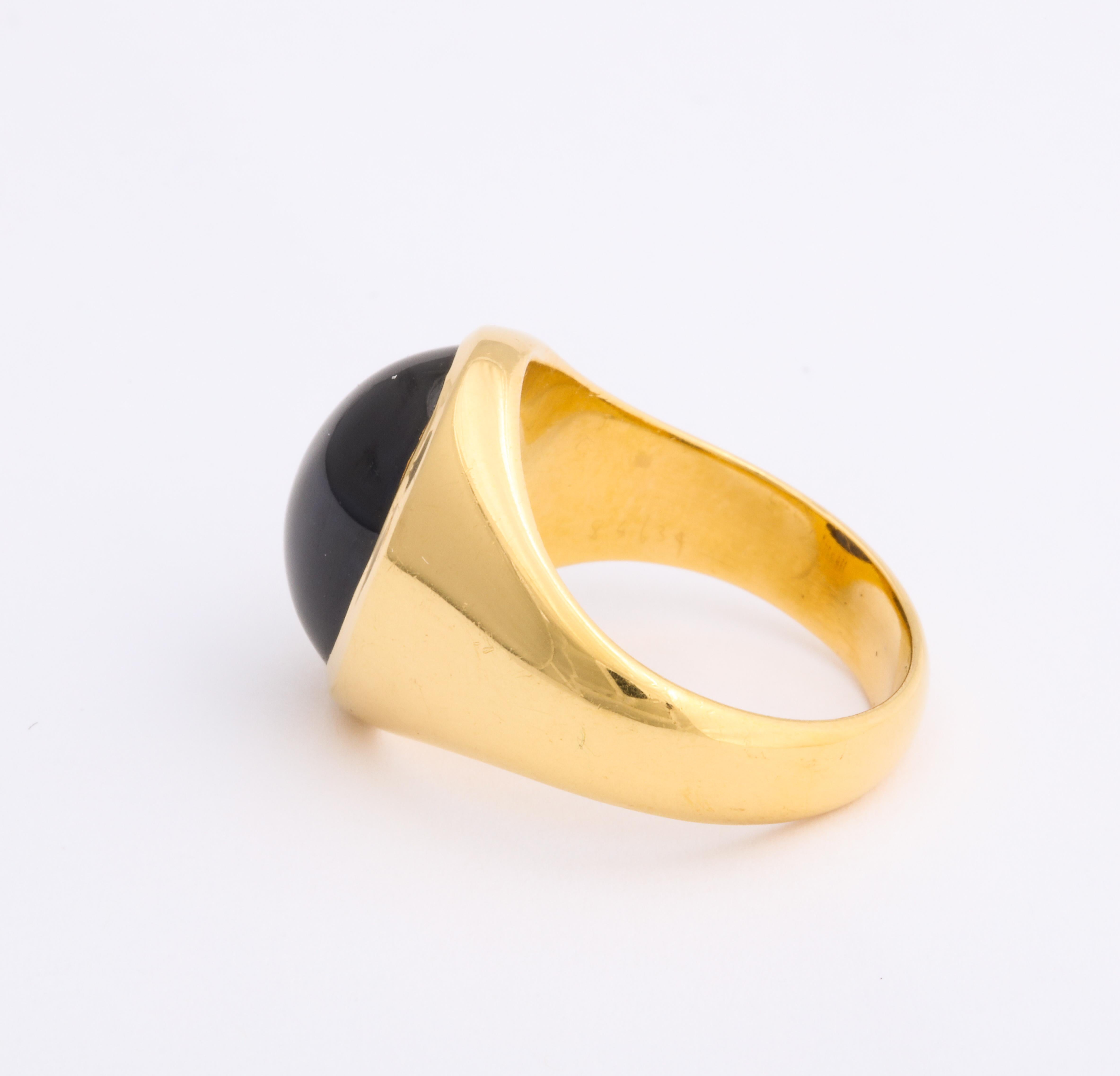 Women's or Men's Bulgari Men's Sapphire Ring