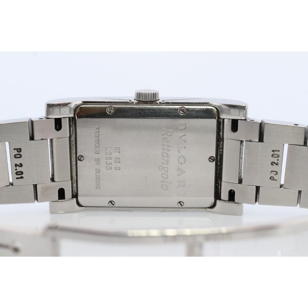 Bulgari Mens Watch. Vintage Bulgari BVLGARI Rettangolo RT45S Automatic In Good Condition In Port Charlotte, FL