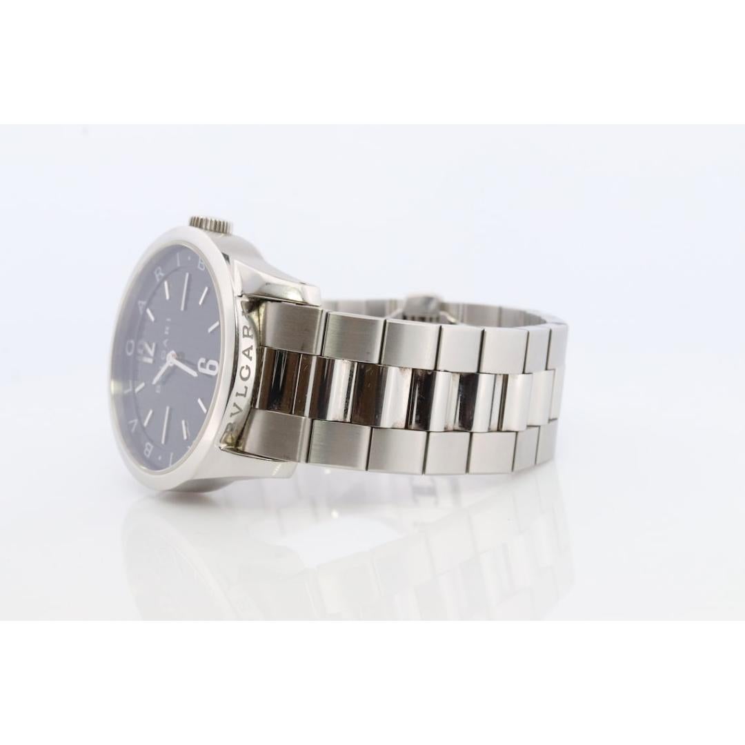Bulgari Mens Watch. Vintage Bulgari BVLGARI Solotempo ST37S Automatic In Good Condition For Sale In Port Charlotte, FL