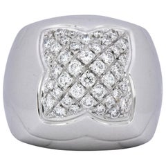 Bulgari Modern 1.04 Carat Diamond 18 Karat White Gold Pyramide Band Ring