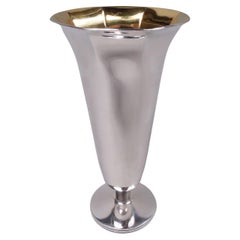 Bulgari Moderne klassische Vase aus Sterlingsilber