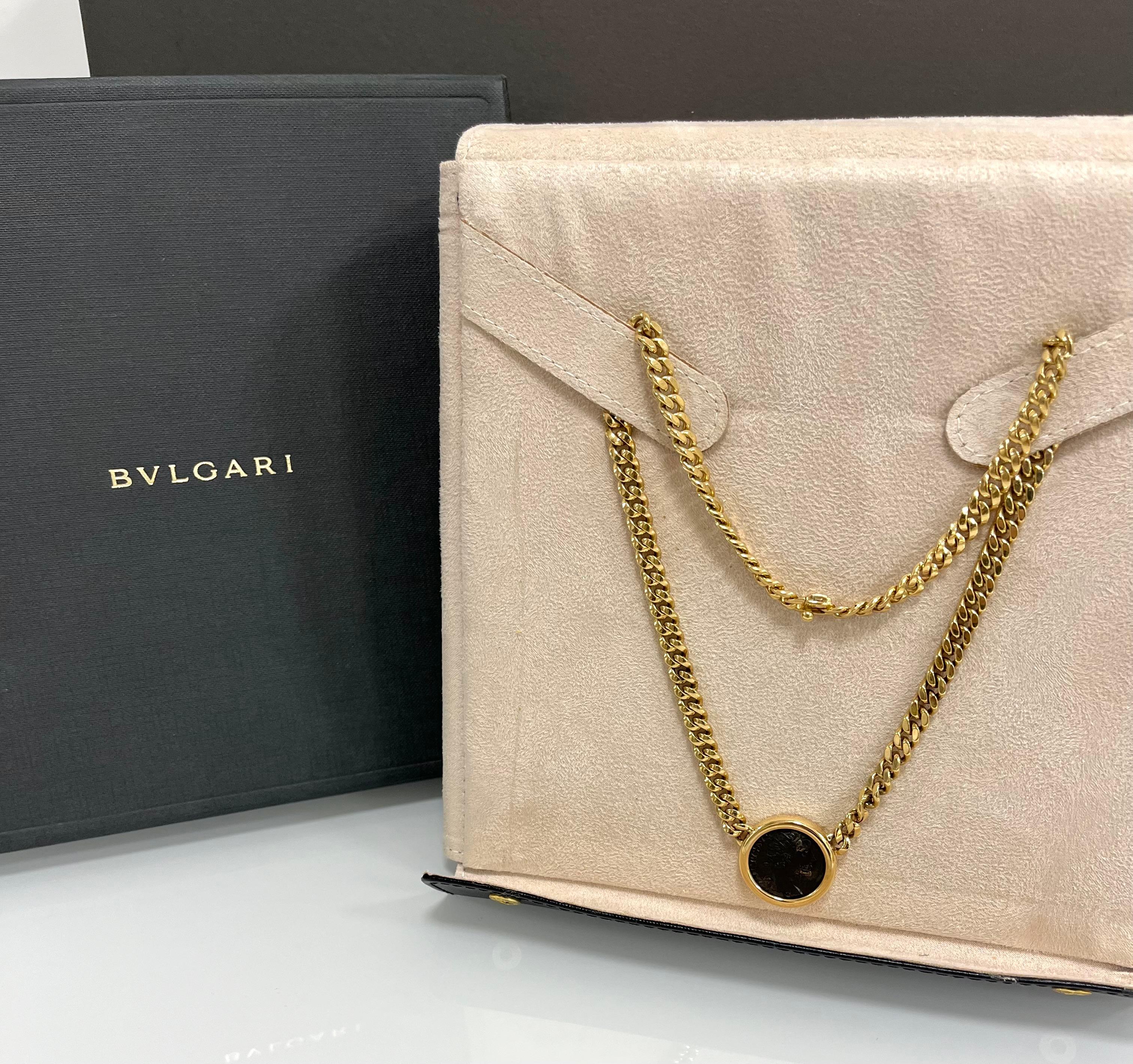 Bulgari Monete 18 Kt. Yellow Gold Antique Coin Necklace 4