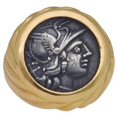 Bulgari Monete 18 Kt. Yellow Gold Vintage Coin Ring