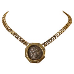 Bulgari 'Monete' Ancient Coin and Gold Necklace