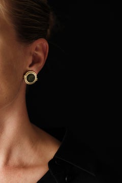 Bulgari Monete Ancient Coin Gold Earrings