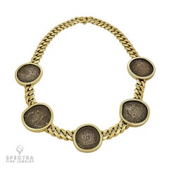 Bulgari Monete Ancient Coin Vintage Collar Necklace