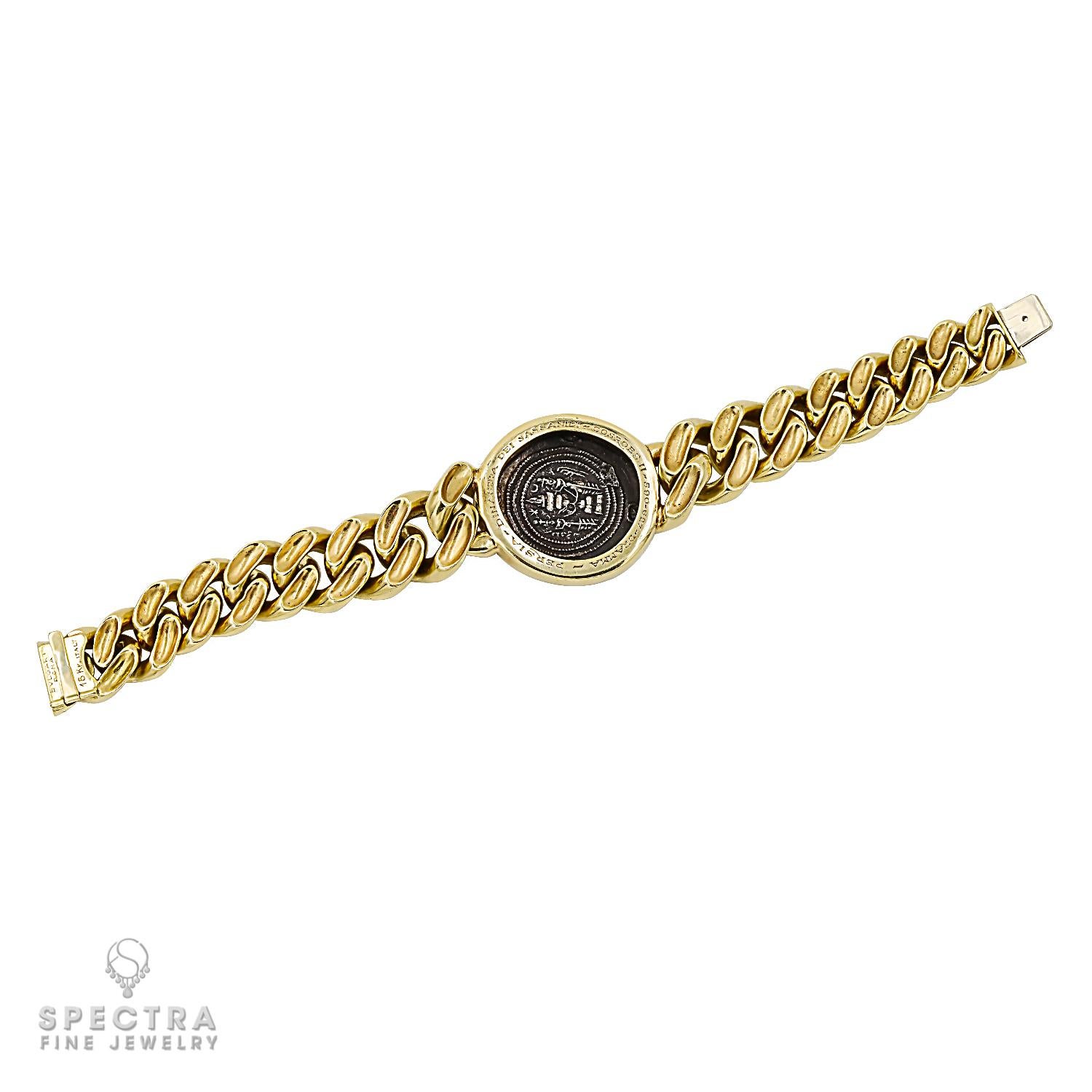 Contemporary Bulgari Monete Chain Bracelet For Sale