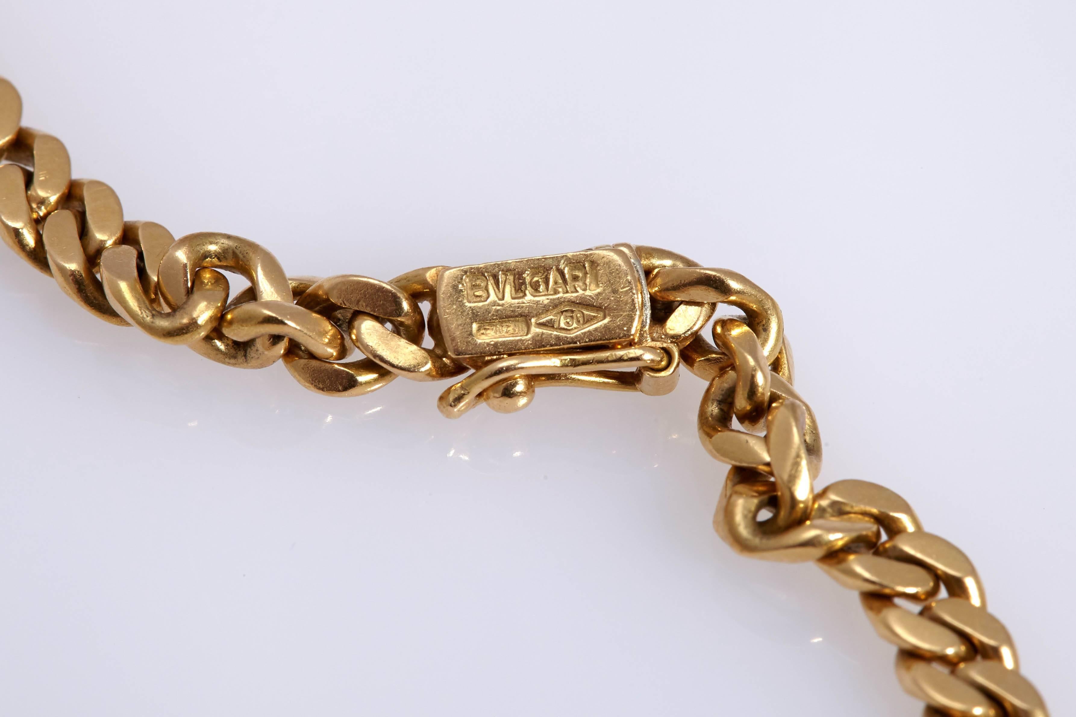 Bulgari Monete Chain Necklace In Excellent Condition In New York, NY