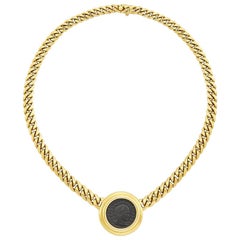 Bulgari Monete Gold Chain Necklace