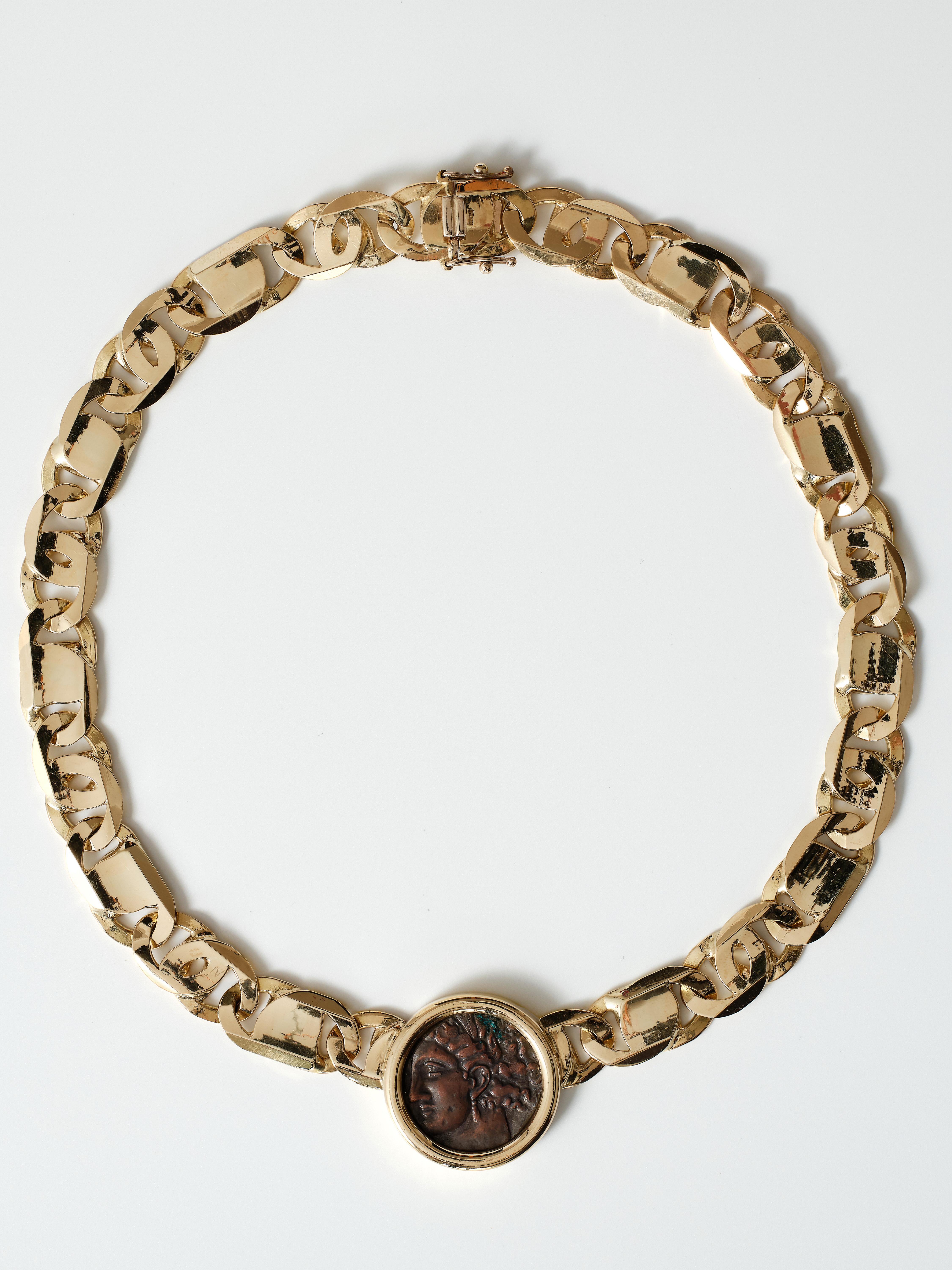 Bulgari 'Monet' Gold-Halskette, um 1980 im Angebot 5