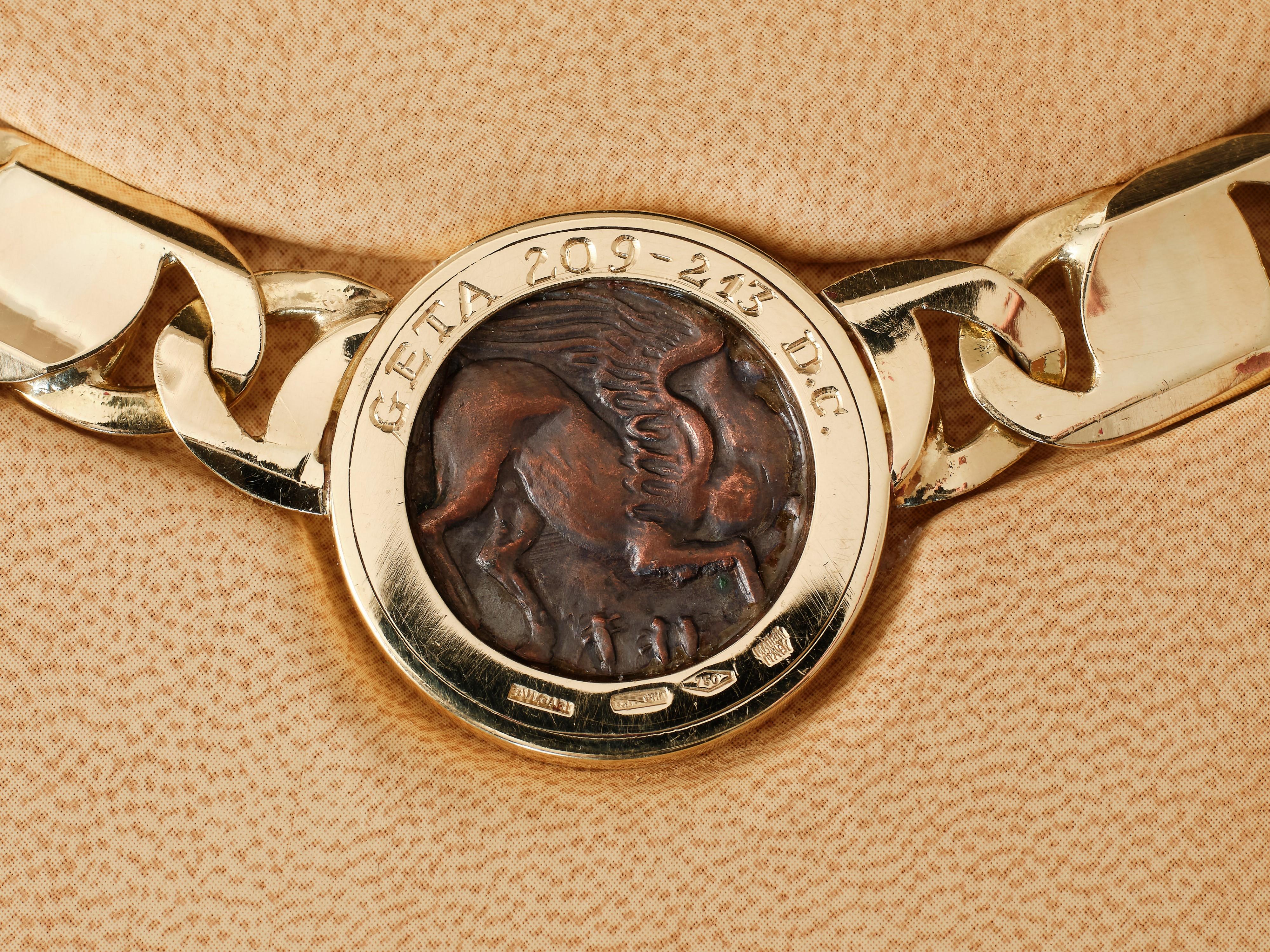Bulgari 'Monete' gold Necklace, circa 1980 For Sale 2
