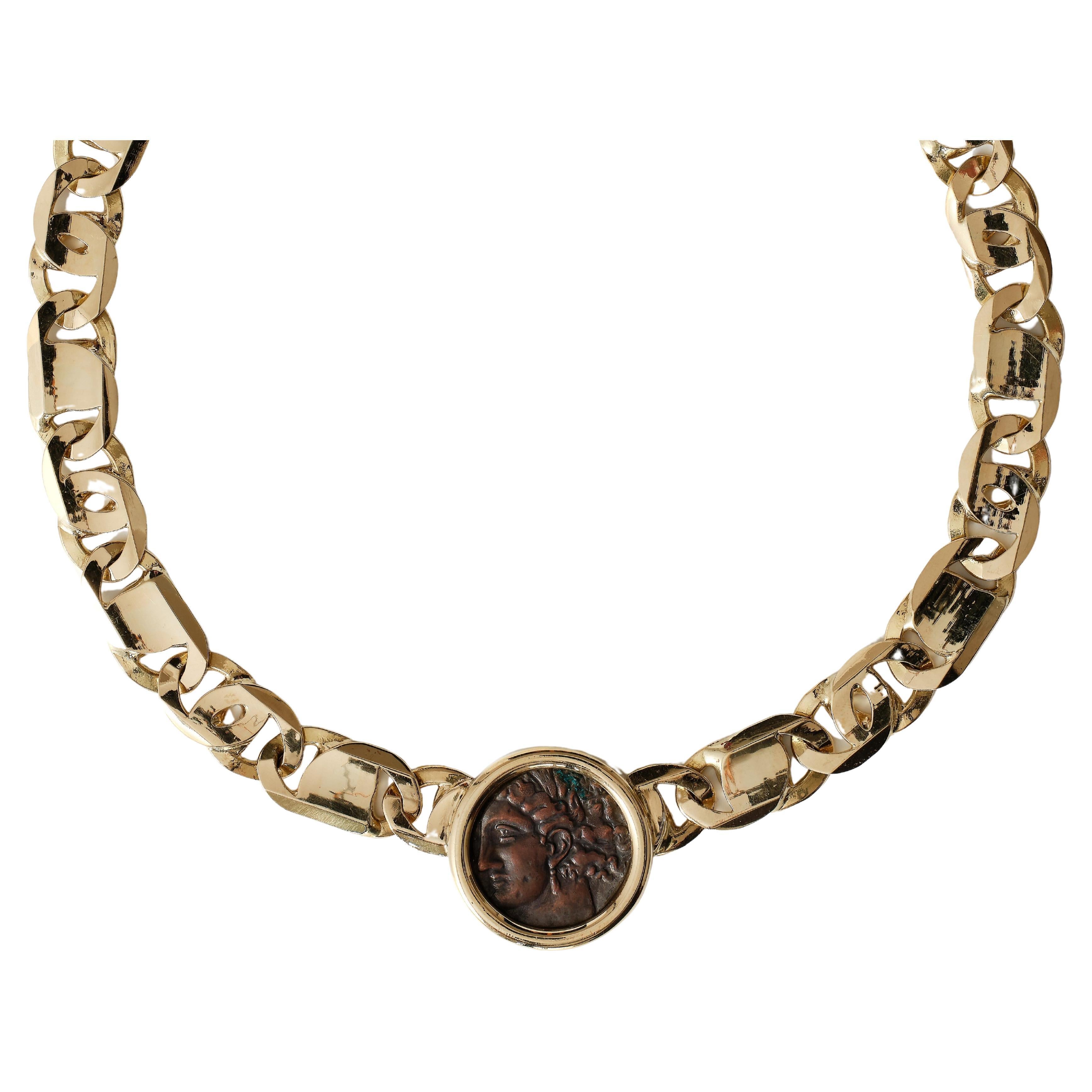 Bulgari 'Monete' gold Necklace, circa 1980 For Sale