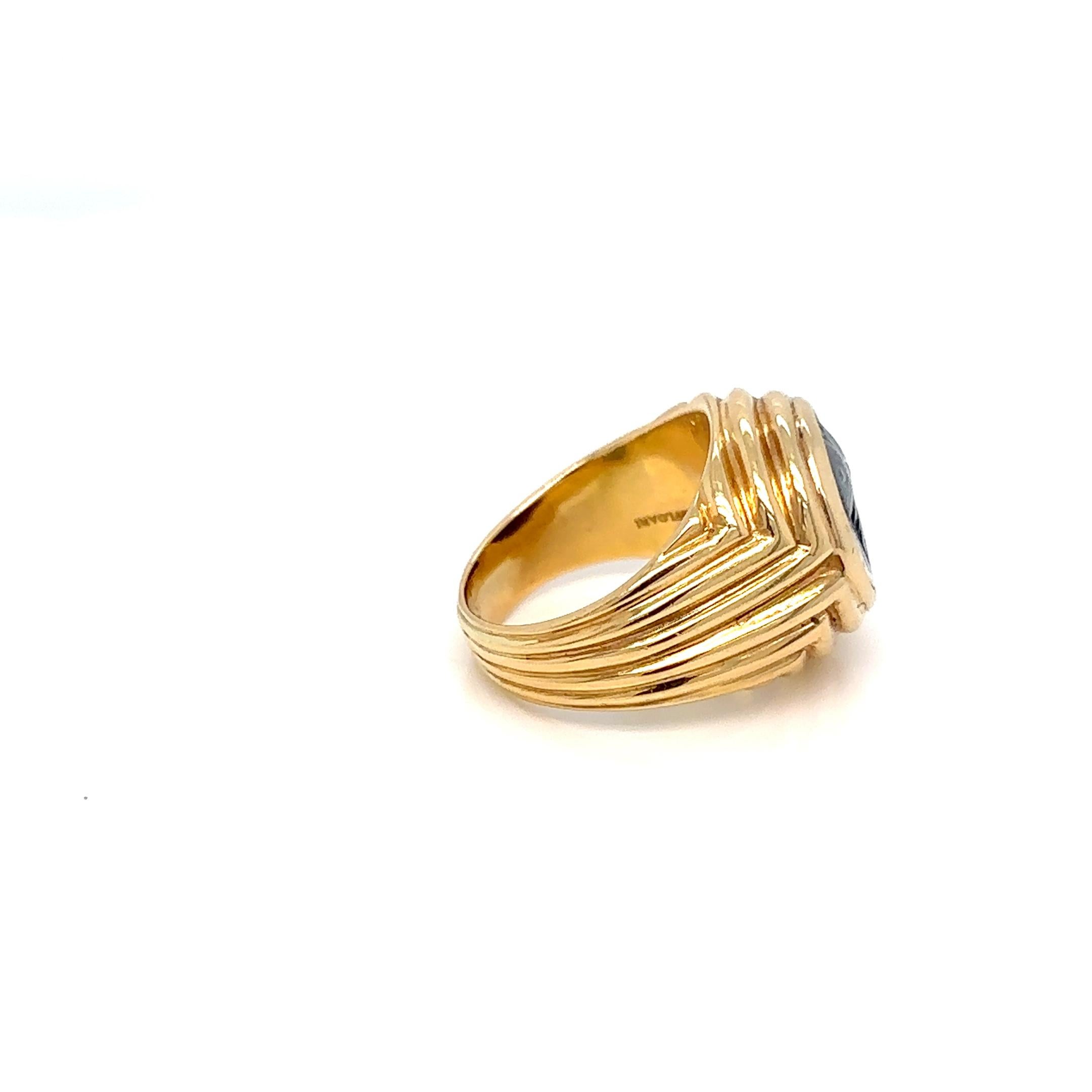 Bulgari Monete Roman Imperatorial Silver Coin Gold Ring 6