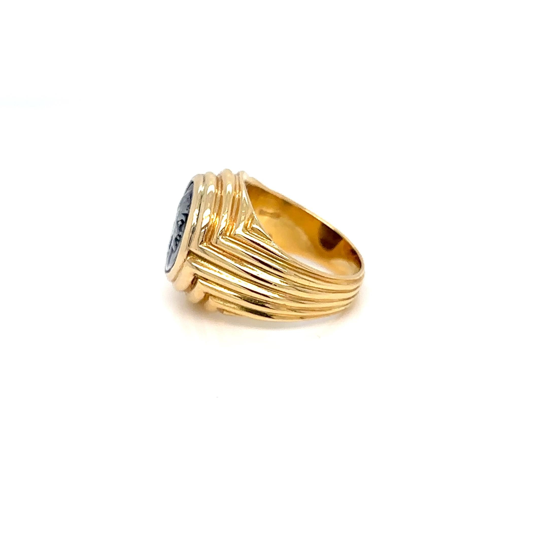 Bulgari Monete Roman Imperatorial Silver Coin Gold Ring 7