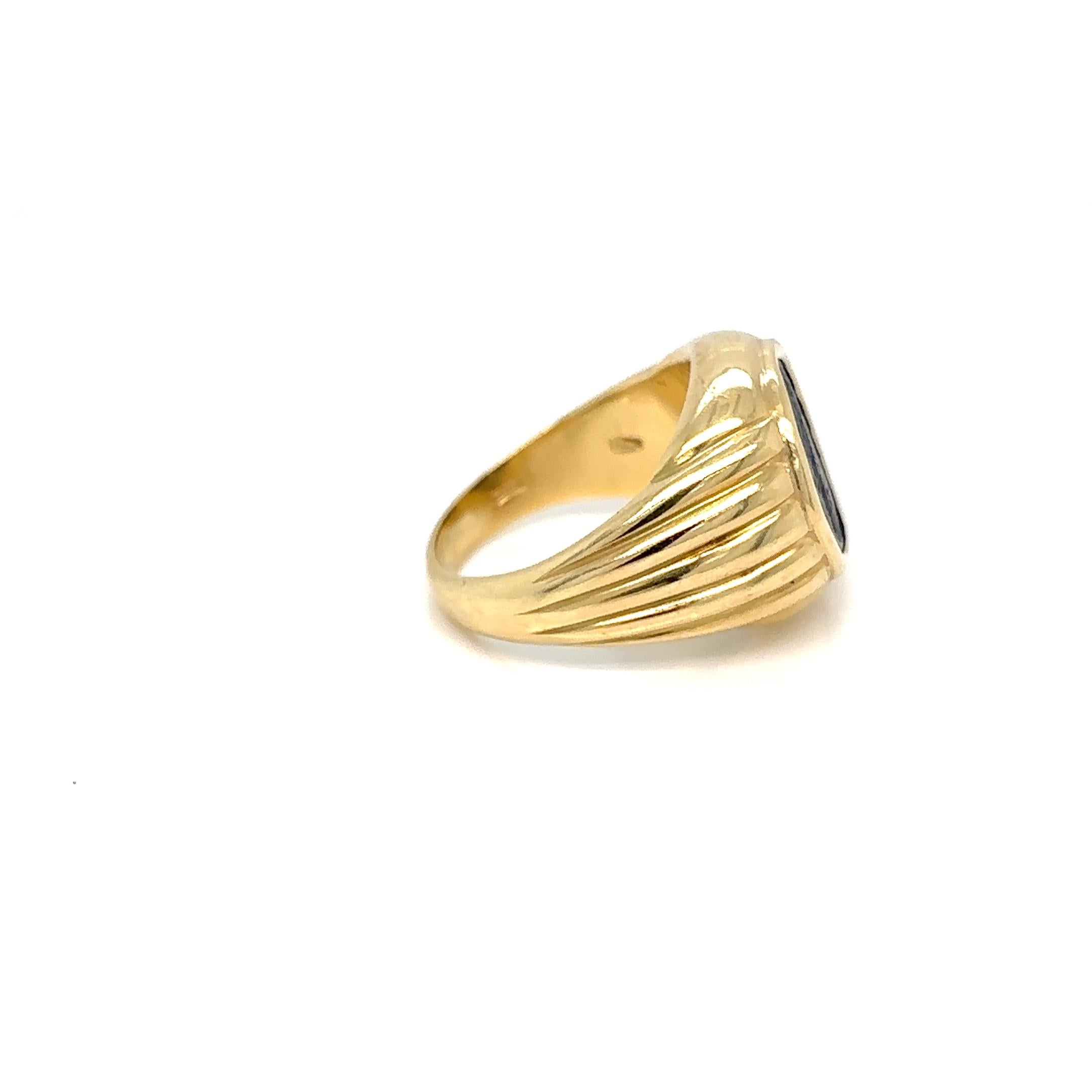 Bulgari Monete Roman Imperial Coin Gold Bold Ring 3
