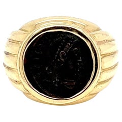 Bulgari Monete Roman Imperial Coin Gold Bold Ring