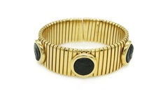 Bulgari Monete Tubogas Yellow Gold Bracelet