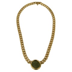 Bulgari Monete Vintage Curb Yellow Gold Ancient Coin Necklace