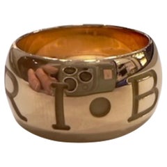 Bulgari Monogramme Contemporary 18k Gold Ring