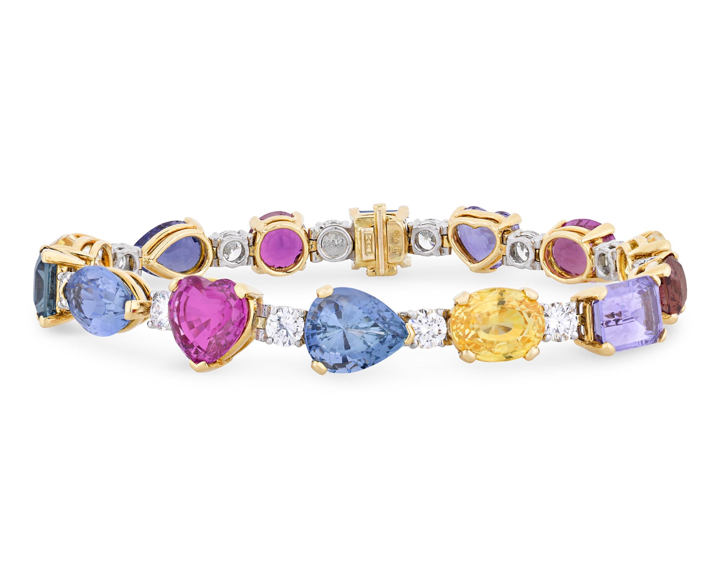 multi sapphire bracelet
