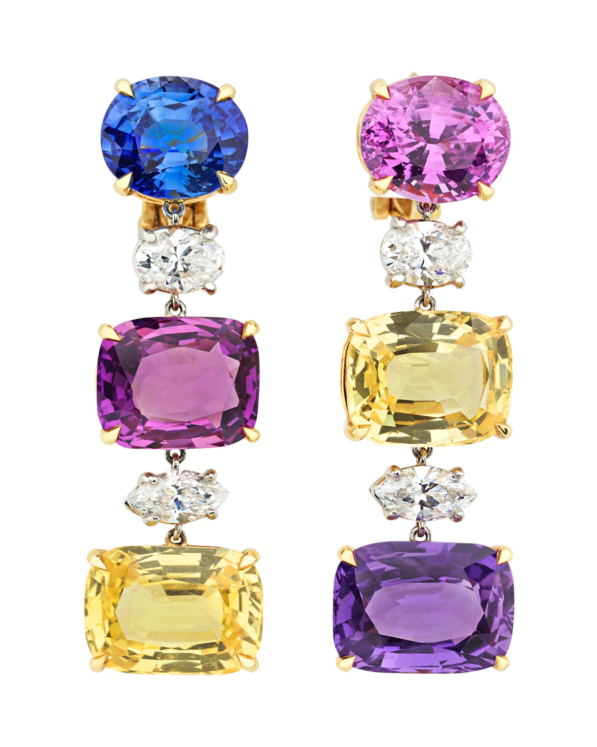 bulgari sapphire earrings