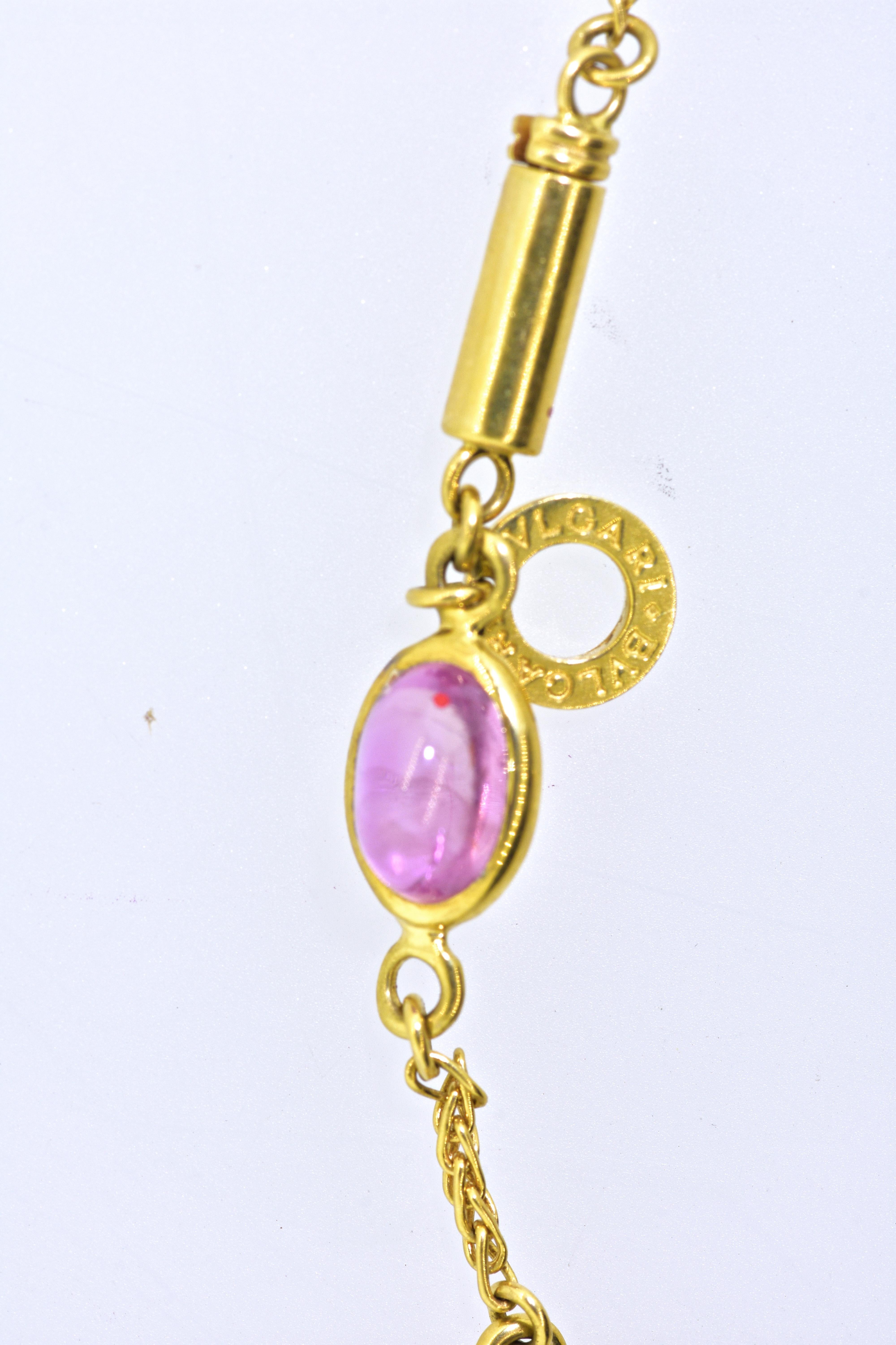 Bulgari Multi Stone Bracelets/Necklace In Excellent Condition In Aspen, CO