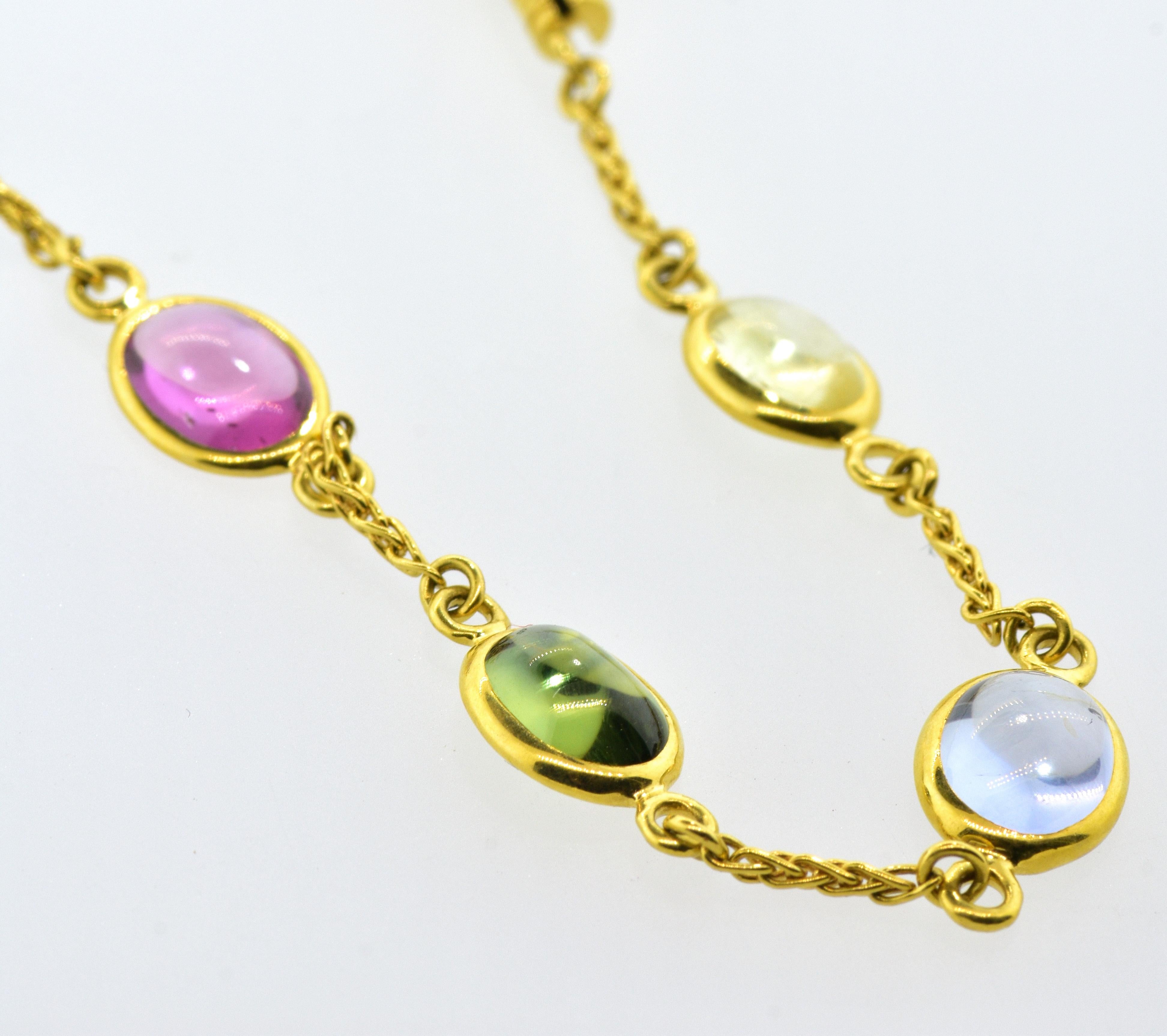 Women's or Men's Bulgari Multi Stone Bracelets/Necklace
