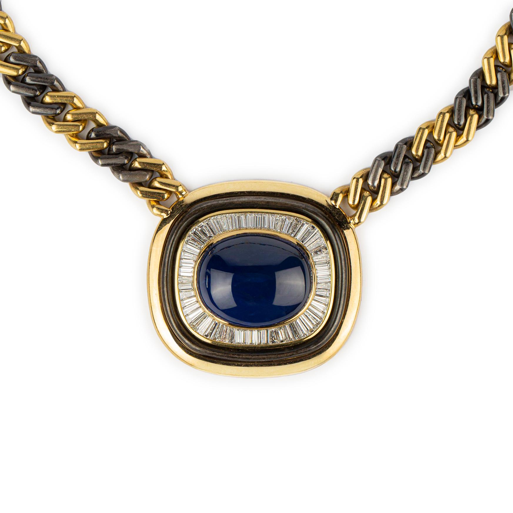 bulgari cabochon necklace