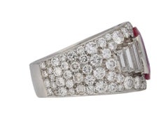 Bulgari Natural Unenhanced Burmese Ruby Diamond Ring